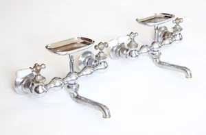 antique faucet kitchen sink | vtg kitchen faucet victorian deco farmhouse sink - Picture 1 of 18