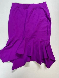 Nueva Falda Lane Bryant Nueva Con Etiquetas Púrpura Elastizada Calce y Acampanada Talla 16 Rayón Nylon Spandex - Imagen 1 de 12