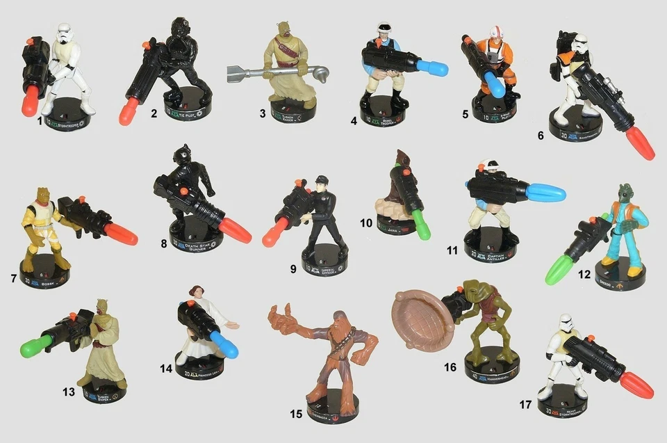 Star Wars Serie 3 Attacktix Figuras 1 a 17 HASBRO con armas TÚ ELIGES Foto 1 de 1