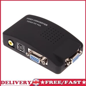Convertidor RCA AV a VGA Convertidor de video RCA Caja Convertidor de video para PC a TV - Imagen 1 de 7