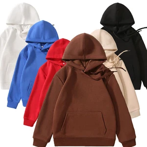 Kids Girls Hoodie Drawstring Hooded Pullover School Sweatshirts Casual T-Shirt - Picture 1 of 38
