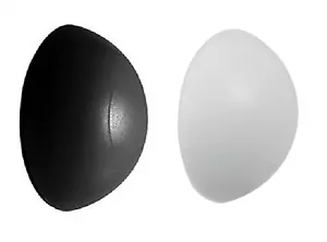Hafele Türstopper Stoßstangen WEISS oder SCHWARZ Gummi Wandmontage selbstklebend - Bild 1 von 3