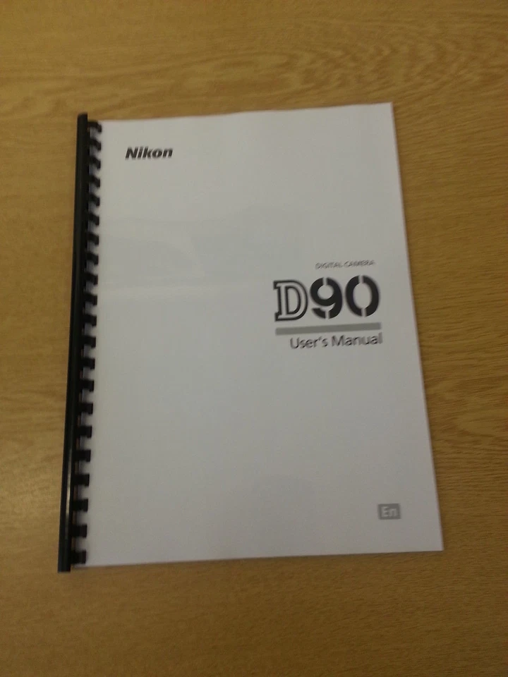 NIKON D90 DIGITAL CAMERA FULLY PRINTED USER MANUALGUIDE HANDBOOK 300 PAGES A5 - Image 1 of 1