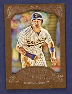 2012 Topps Gypsy Queen incorniciato oro #247 Paul Molitor Brewers parallelo - Foto 1 di 2