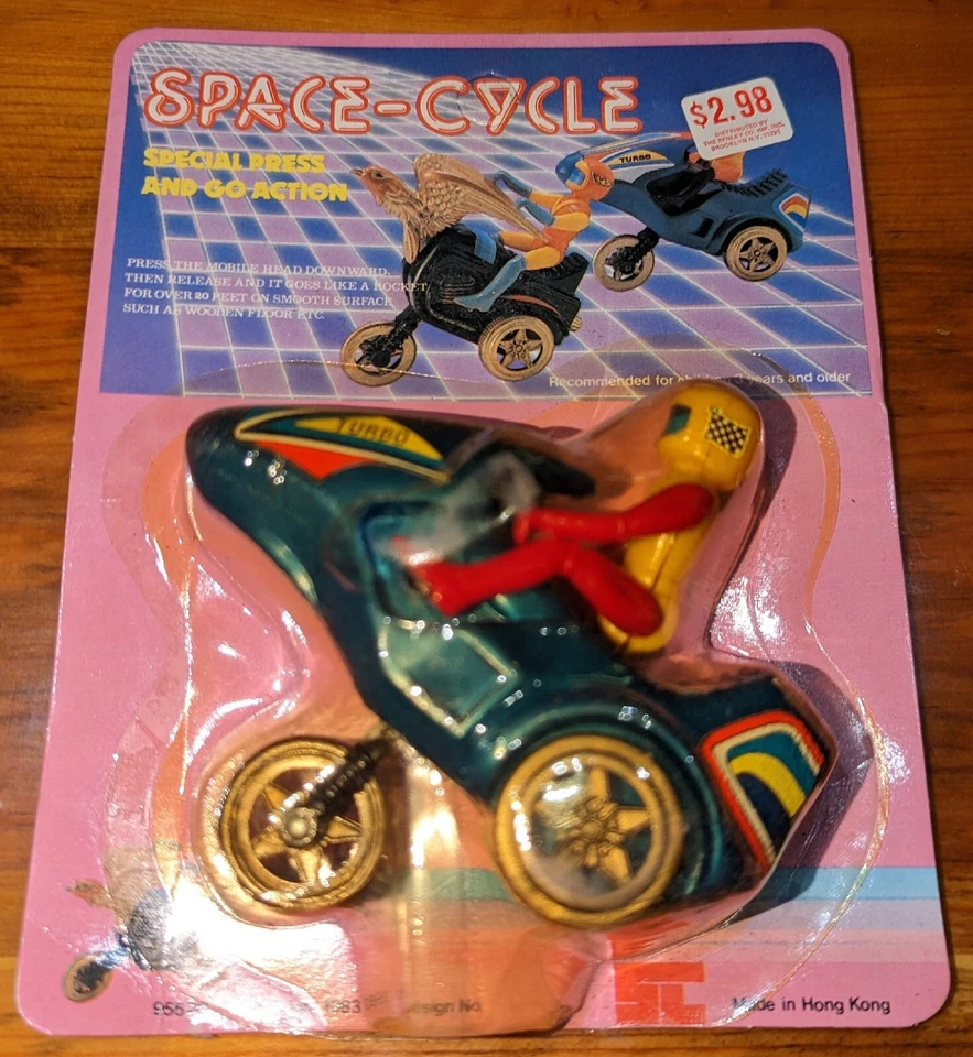 De colección 1983 Hong Kong Space-Cycle turbo motocicleta corredor, press & go knockoff  Foto 1 de 4