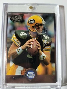 1994 Action Packed Monday Night Football .999 PURE SILVER Brett Favre #9S RARE - Picture 1 of 2