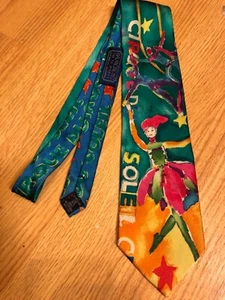 Cirque Reinvente - Cirque Du Soleil Performers COLORFUL 100% Silk Tie Balancine - Picture 1 of 3
