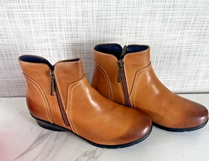 Botas Propet Waverly con Cremallera Tostadas Punta Redonda Cuña Para Mujer 11 Anchas Marrón WFX085 - Imagen 1 de 7