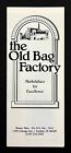 1980s Goshen Indiana Old Bag Factory Marketplace Crafts Vintage Travel Brochure