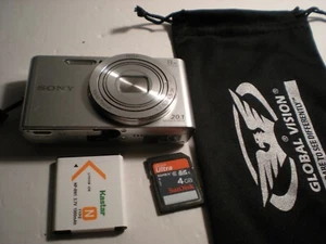 Sony Cyber-Shot DSC-W830 20.1MP 8x Digital Camera Silver - Bild 1 von 14