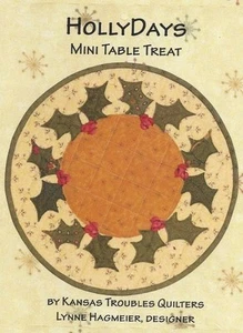 Kansas Troubles Quilters 'HollyDays Mini Table Treat' Christmas holly berries - Picture 1 of 1