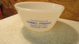 Vintage Bundesglas Mischschüssel Hummel Produkt Oakland Iowa - Bild 1 von 1