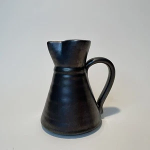 Vintage Prinknash Abbey Redware Pottery Small Pitcher Pewter Glaze England - Picture 1 of 8