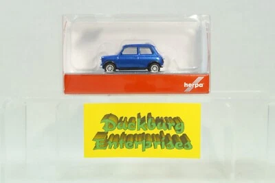 Herpa 1:87 PKW Mini Cooper mit Faltdach 038591 blau metallic in OVP 184891 - Bild 1 von 2