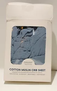 Sábana de cuna GRSSDER muselina tamaño estándar 100% algodón *Caja abierta* - Imagen 1 de 3