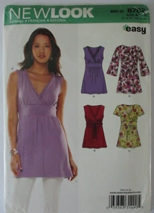 New Look Easy Sewing Pattern #6782, Size 8-10-12-14-16-18, Misses' Tunic Tops - Picture 1 of 2