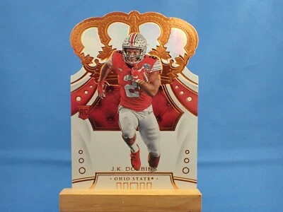 JK Dobbins Chronicles Draft Picks Crown Royale 2020 RC Rookie #32 - Image 1 of 2