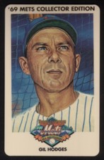 5m 1969 Champion Miracle Mets (25th Anniversary): Gil Hodges Phone Card