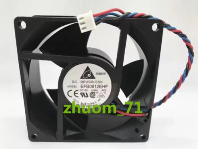 1PC Delta 8032 EFB0812EHF -ROO -FOO 12V 0.68A 80*32MM cooling fan - Image 1 of 3