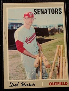 1970 Topps Baseball - #336 Del Unser - Washington Senators Ex Condition - Picture 1 of 2