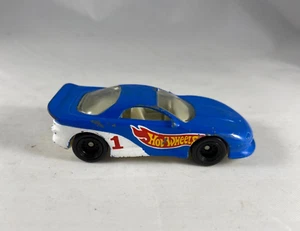 HOT WHEELS - BLUE AND WHITE CAMARO RACE CAR #1 - 1993 - VINTAGE - Picture 1 of 7