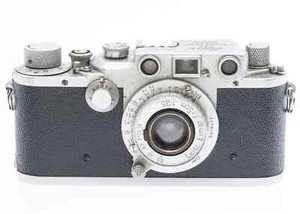 Late Leica iiic Stepper Wartime A-r Step No. 39xxxx w elmar 5cm necesita trabajo - Imagen 1 de 5