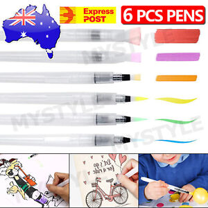 6pcs Water Color Brush Pen for Drawing Refillable Pilot Paint Brush Art Painting