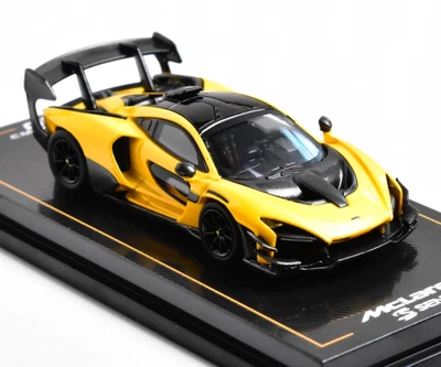 ZD CM 1:64 Yellow Senna GTR Racing Sports Model Diecast Metal Car BN - Image 1 of 3