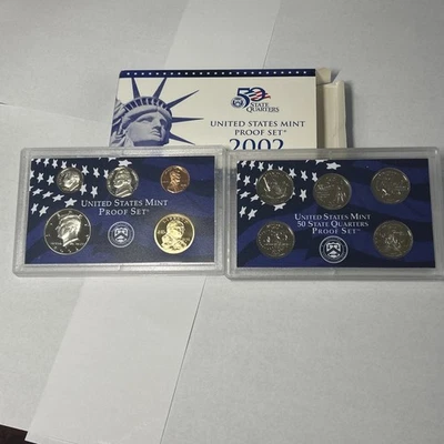 2002 S -U S MINT PROOF SET (10 COINS) SAN FRANCISCO. - Image 1 of 4