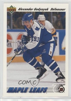 1991-92 Upper Deck French Alexander Godynyuk #466 Rookie RC - Image 1 of 2