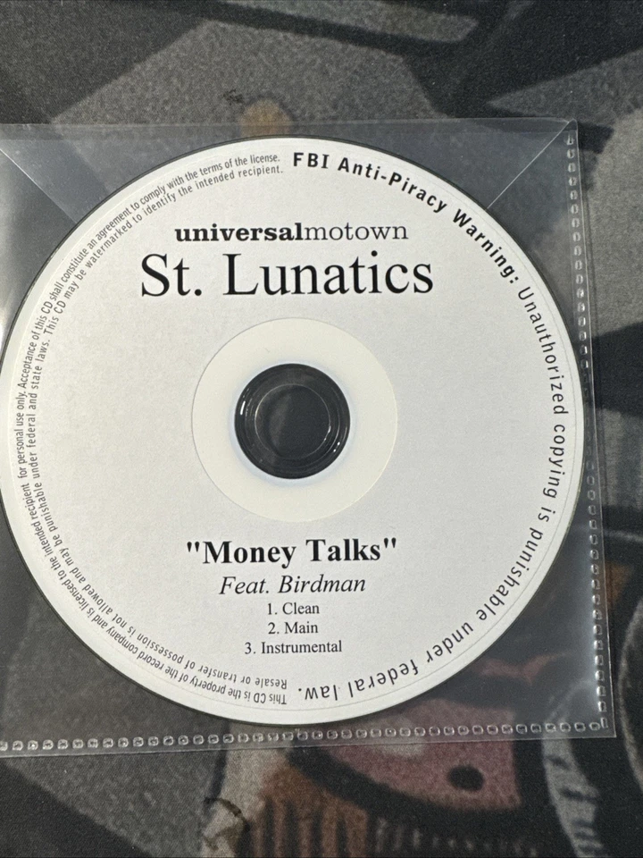 PROMO CD ST. Lunatics Nelly MONEY TALKS Ft. Birdman Very Rare Foto 1 de 1