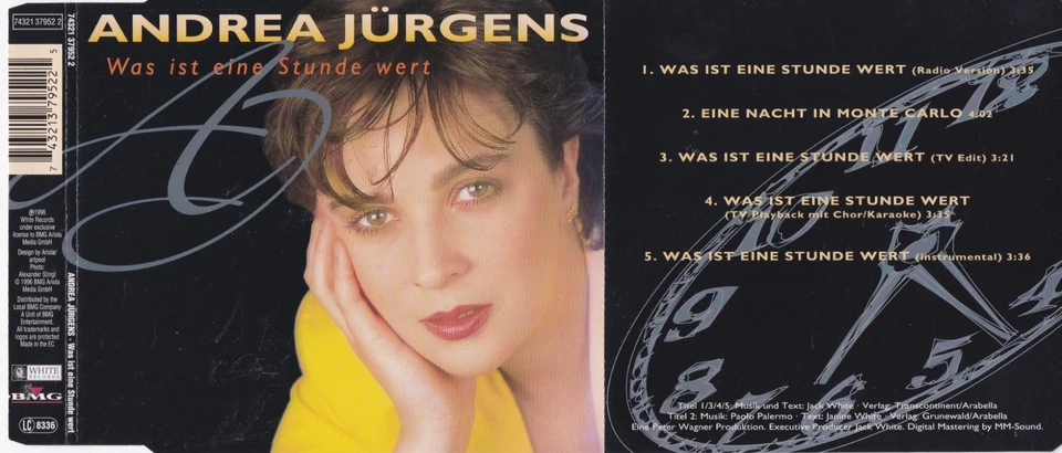 Andrea Jürgens - Was ist eine Stunde wert  (5 Track Maxi CD) - Bild 1 von 1