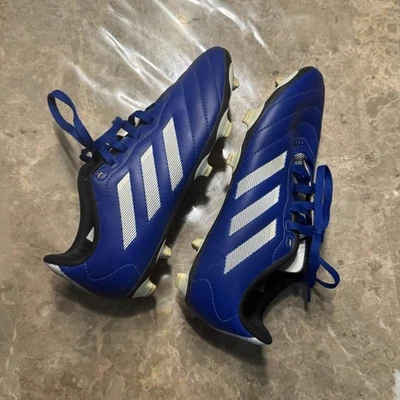 adidas Goletto VIII Preschool Boys Royal Blue White Black Soccer Cleats Size 3.5 - Image 1 of 4