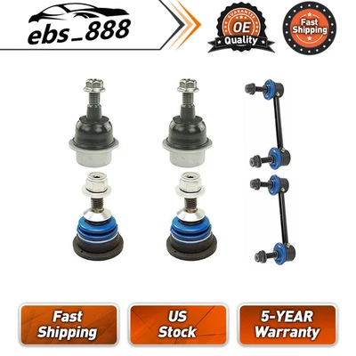 6pcs Front Ball Joint + Stabilizer Bar Link Kit For Cadillac SRX 2004 2005 2006 - Image 1 of 2