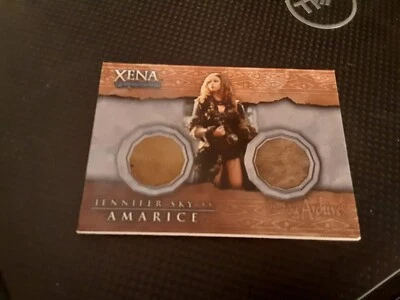 2002 Xena Beauty & Brawn AMARICE Costume DUAL Card DC5 Rittenhouse (750 Made) - Image 1 of 2