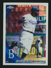 2010 Topps Chrome Wrapper Redemption Refractor Jackie Robinson #224 HOF