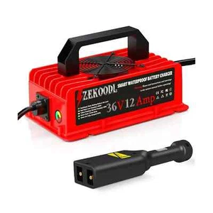 EKOODL 36 Volt Golf Cart Battery Charger for EZGO, 12 Amp Trickle Charge Golf... - Picture 1 of 4