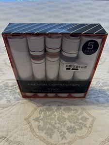 French Connection Men's 5 Pack Luxury Handkerchiefs - Picture 1 of 2