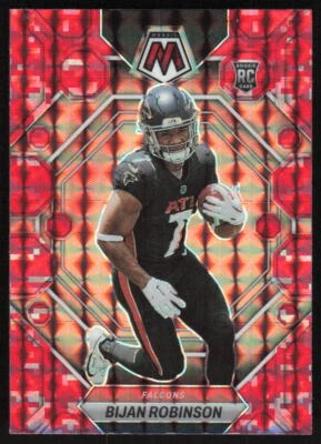2023 Panini Mosaic Camo Red Rookie #284 Bijan Robinson Atlanta Falcons - Image 1 of 2