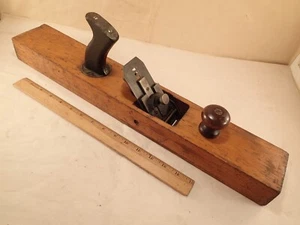 Vtg STANLEY No. G30 'Self-Setting' Transitional GAGE Jointer Plane 22" (1919-35) - Picture 1 of 14