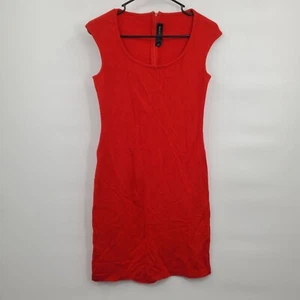 St John Evening Sleeveless Scoop Neck Sheath Knit Dress Women Size 6 USA FLAWED - Picture 1 of 14