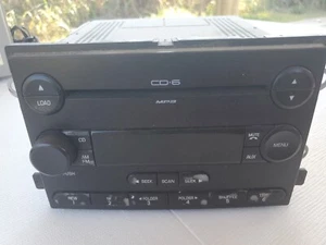 Stereo Radio AM FM CD 6 Disc MP3 AUX 7T4T18C815FB Fits 2007 FORD EDGE G28-196627 - Foto 1 di 6