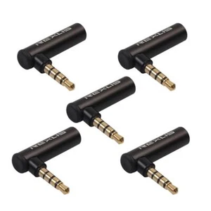 Connettore adattatore maschio-femmina da 3,5 mm ad angolo retto di 90 gradi (5 p - Afbeelding 1 van 7