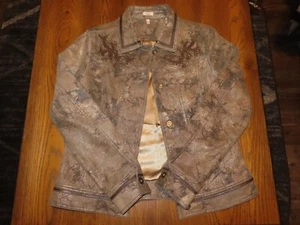 Reba Woman's Jacket South Western Cowgirl Detailed Studded Size Small S - EUC - Picture 1 of 6