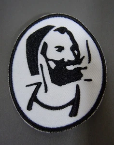 "Parche de hierro bordado de marihuana porro Zigzag Man Smoking Joe 3" - Imagen 1 de 2