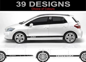 para toyota auris rayas laterales calcomanías pegatinas gráficos - Imagen 1 de 1