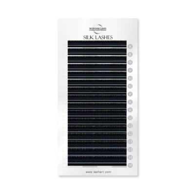 Extensiones individuales de pestañas WonderLash bandeja mixta clásica pestañas de seda rizado C D Foto 1 de 4