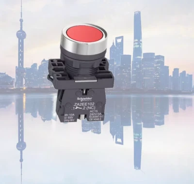 1PC New Schneider Flat head reset button XA2EA42 Red 1NC #LL - Image 1 of 2