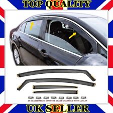 Window Visor Wind Deflector with clips For VW PASSAT B8 SALOON 2014 TO 2019