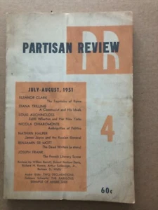 Vintage PARTISAN REVIEW Magazine July-August 1951 CLARK AUCHIN CLOSS CHIAROMONTE - Picture 1 of 6